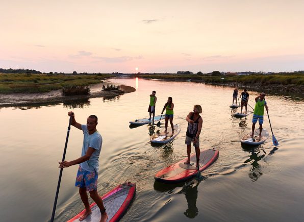 Introduction to stand-up paddle in the Brem-sur-Mer marshes