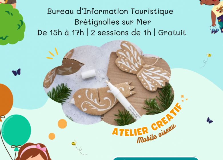 INSTANT CURIEUX – ATELIER CREATIF : MOBILE OISEAU