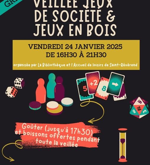 VEILLÉE JEUX DE SOCIÉTÉ ET JEUX EN BOIS